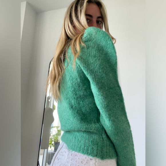 Derek Lam 10 Crosby green wool blend sweater size M - Picture 7 of 10